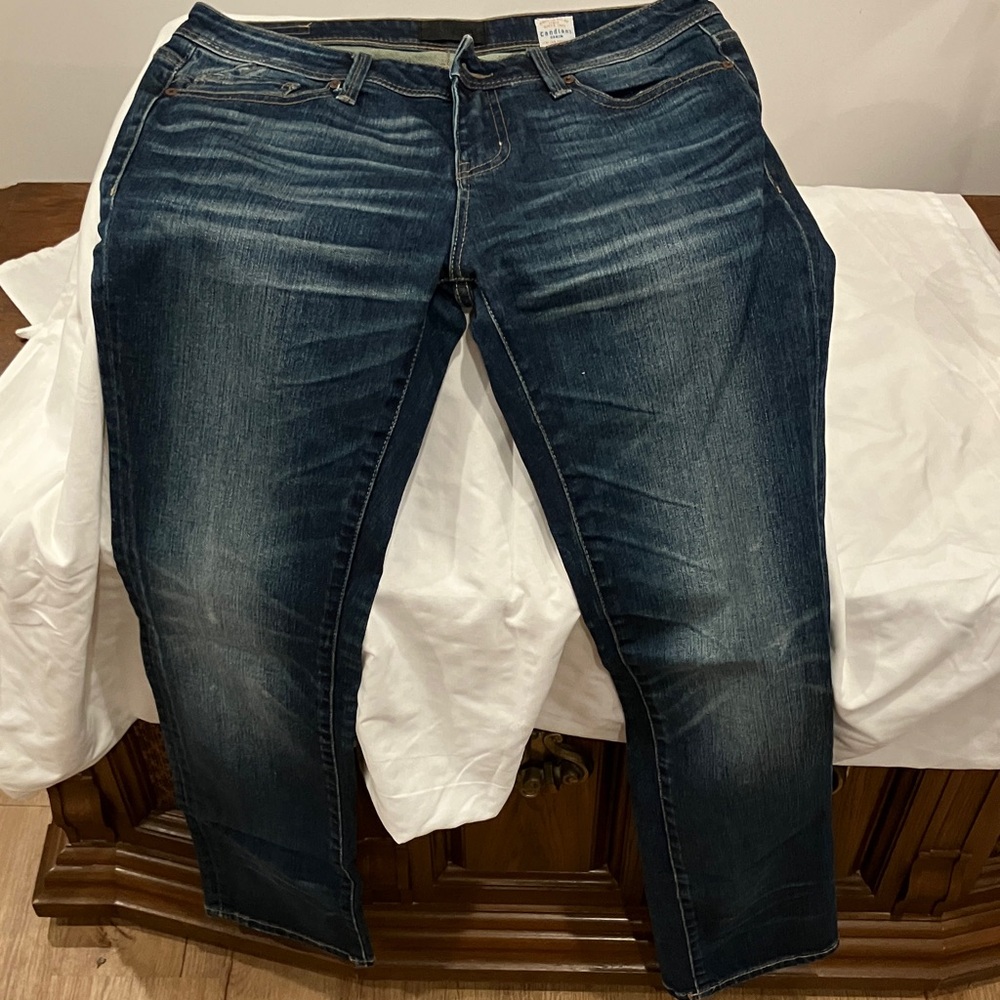 Buckle Dark Blue Women Jeans - Picture 7 of 10